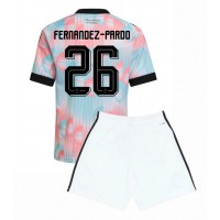 Stroje piłkarskie Belgia Matias Fernandez-Pardo #26 Koszulka Wyjazdowej dla dzieci MŚ 2026 Krótki Rękaw (+ szorty)